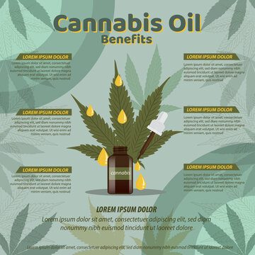 cannabis leaf pattern vector illustration branner brochures leaflef flyer 02