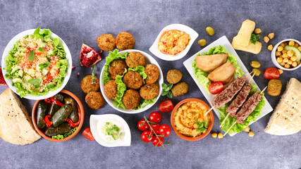 traditional middle eastern or arabic food