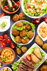 traditional middle eastern or arabic food