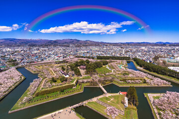 五稜郭公園の満開の桜