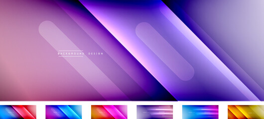 Fototapeta premium Abstract backgrounds - lines composition created with lights and shadows. Technology or business digital templates
