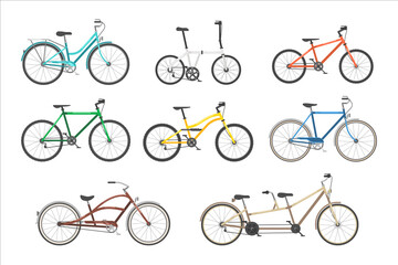 Eco friendly sport bicycle or urban roadster set