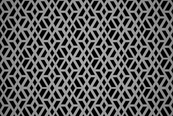Abstract geometric pattern. A seamless vector background. Black and gray ornament. Graphic modern pattern. Simple lattice graphic design