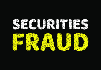 Fototapeta premium securities fraud text writing on black chalkboard. Security concept