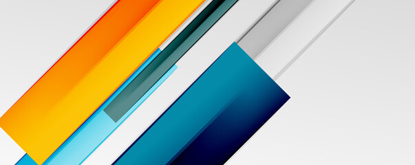 Multicolored lines background. Design template for business or technology presentations, internet posters or web brochure covers