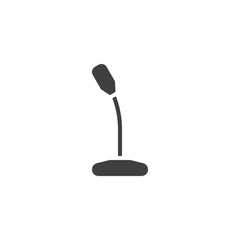 Table microphone vector icon