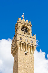 Fragment of the Old Palace (Palazzo Vecchio or Palazzo della Signoria), Florence (Italy).