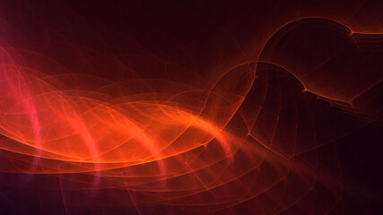 3D rendering abstract colorful fractal light background