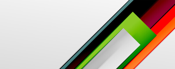 Multicolored lines background. Design template for business or technology presentations, internet posters or web brochure covers