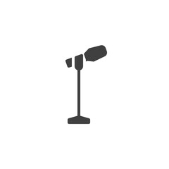 Stage microphone vector icon