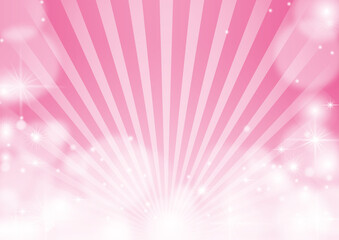 ピンクのキラキラ背景　光線
