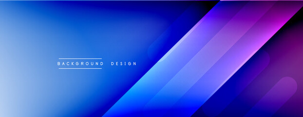 Dynamic lines abstract background. 3D shadow effects and fluid gradients. Modern overlapping forms