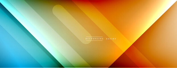 Dynamic lines abstract background. 3D shadow effects and fluid gradients. Modern overlapping forms