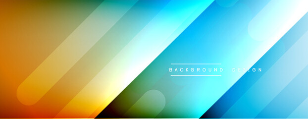 Dynamic lines abstract background. 3D shadow effects and fluid gradients. Modern overlapping forms