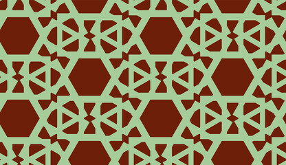Geometric seamless pattern. Geometrical ornament. Vector illustration. Cutting stencil.
