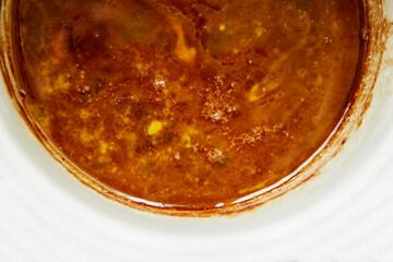 Fluid food texture, creamy orange smooth surface background