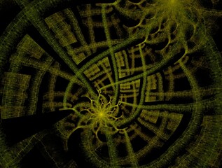 Imaginatory fractal background generated Image