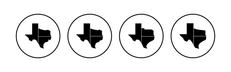 Texas icon set. texas sign symbol