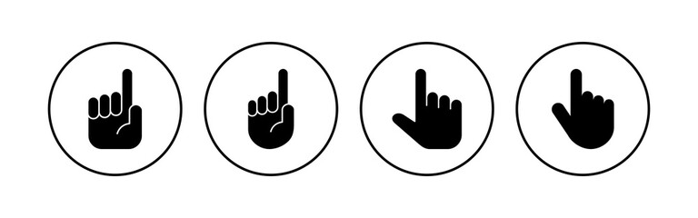 Hand icon set. hand vector icon, palm