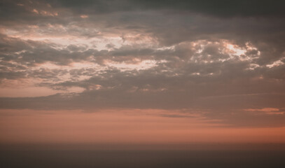 sunset in the clouds