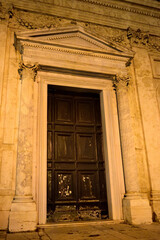 door of the church in Rome - Rome, Lazio, Italy, Europe