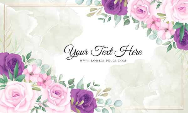 Beautiful Pink And Purple Floral Background