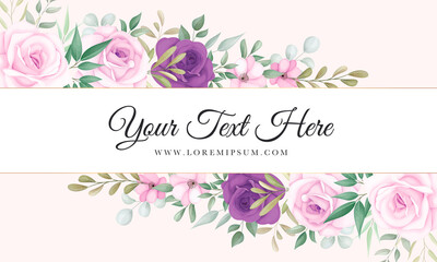 Beautiful pink and purple floral background