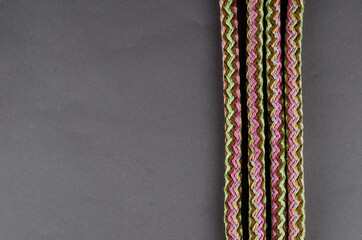 Versatile propylene rope on a gray background.