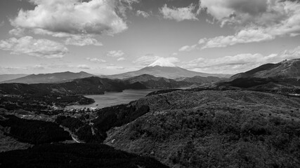 Skyline Aerial view in Hakone