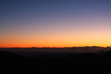 Beautiful colors of the sky after the sunset, natural background