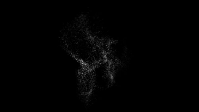 Floating in the space of white microparticles
