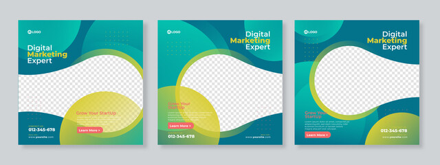 Digital marketing agency and corporate social media post template