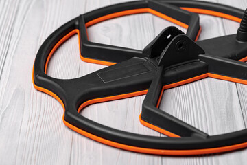 Fototapeta premium Search coil of the metal detector top view