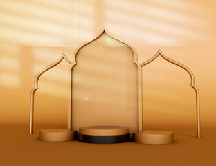 Ramadan background with frame