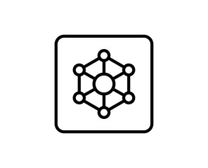 Connection line icon