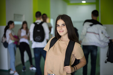 Portrait of female high school student.