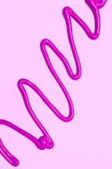 Purple paint, creamy texture background. Cream, lipstick, make-up, Skincare cosmetic, product concept