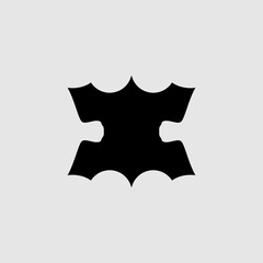 Rorschach Test  flat icon. Simple style psychological test poster design background symbol. Logo design element. T-shirt printing. Vector for sticker.