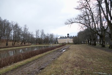 Fototapeta na wymiar chateau in storforsen in southern sweden