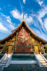Fototapeta na wymiar World heritage site at Wat Chiang Tong, Luang Prabang