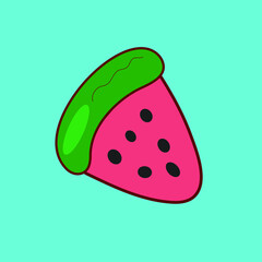 sea summer travel vector watermelon fresh