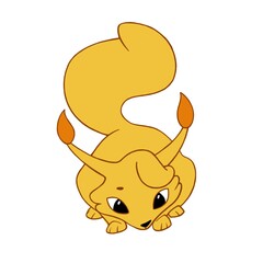 coloring transparent squirrels jumping on the page