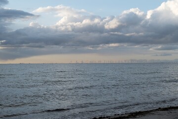 Obraz premium bridge over the sea from sweden to denmark