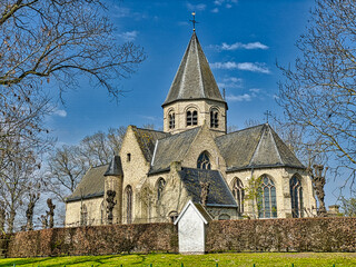 Fototapeta na wymiar Saint Martins church in Werken(Belgium)