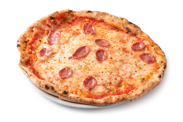 Deliziosa pizza sarda con salsiccia di suino e pecorino 