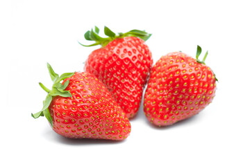 Red berry strawberry isolated on white background- Image