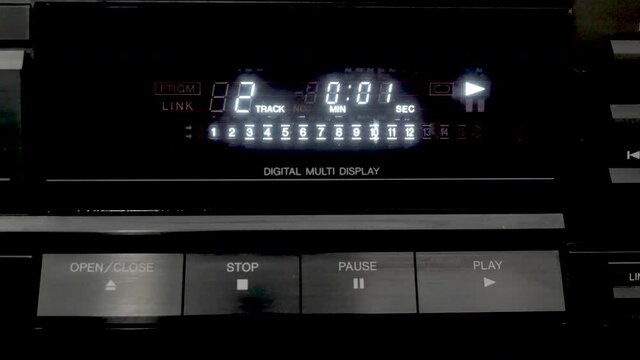 Old appliances, the display track of cd player