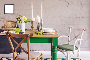 dining room and interior design designed for home office hotel