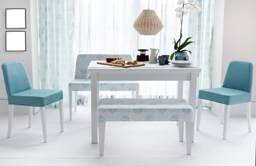 dining room and interior design designed for home office hotel