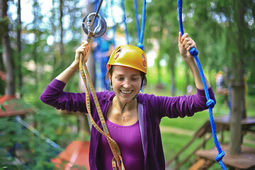 rope park team, fun extreme outdoor activity team building attraction